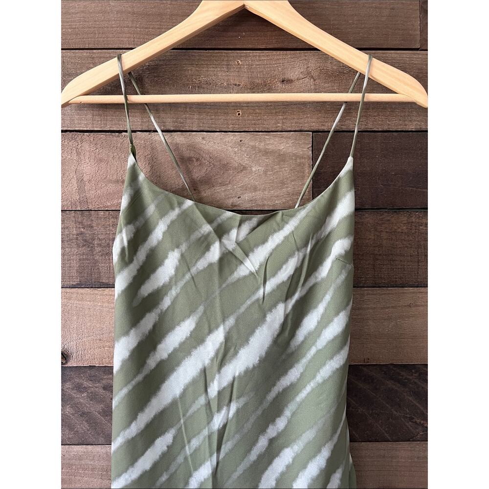 NWT Abercrombie & Fitch Women's Julia Slip Mini Dress in Olive Pattern Small - Picture 4 of 9